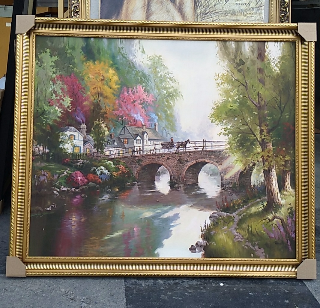 36x30"Framed painting Reproductions Thomas Kinkade oil paintings